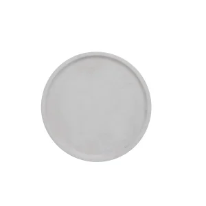 Ellia bricka Ø25 cm. vit marmor