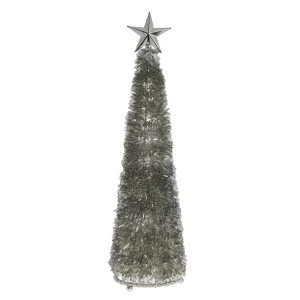 Almine dekoration H46 cm. silver